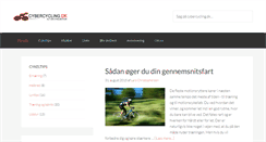 Desktop Screenshot of cybercycling.dk
